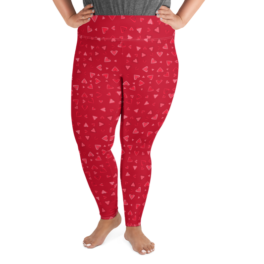 Rainbow Of Hearts | Batch 01 | Seamless Patterns | All-Over Print Plus Size Leggings - #11
