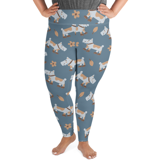 Cozy Dogs | Seamless Patterns | All-Over Print Plus Size Leggings - #2