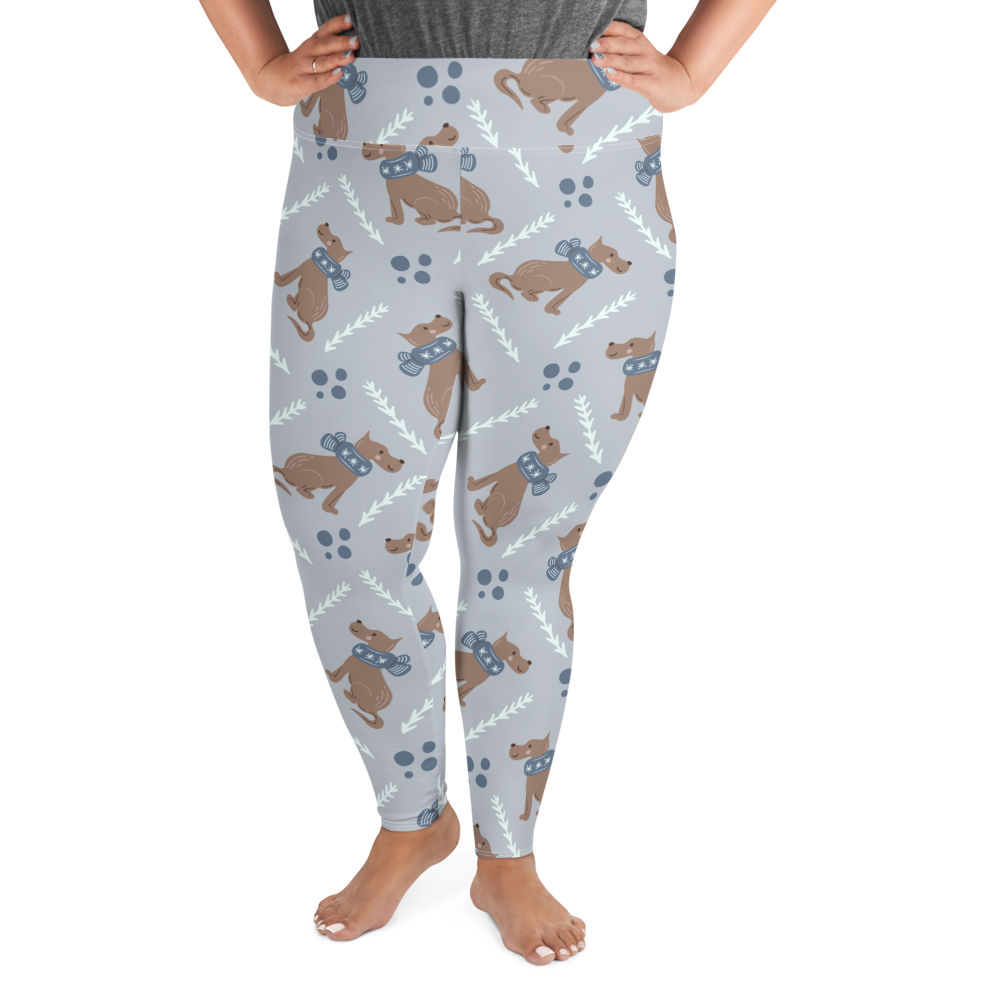 Cozy Dogs | Seamless Patterns | All-Over Print Plus Size Leggings - #4