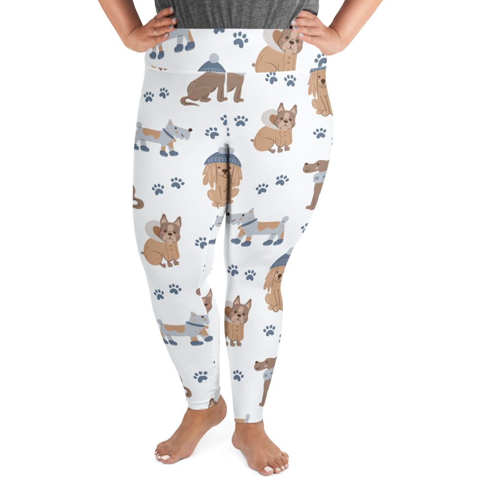 Cozy Dogs | Seamless Patterns | All-Over Print Plus Size Leggings - #7