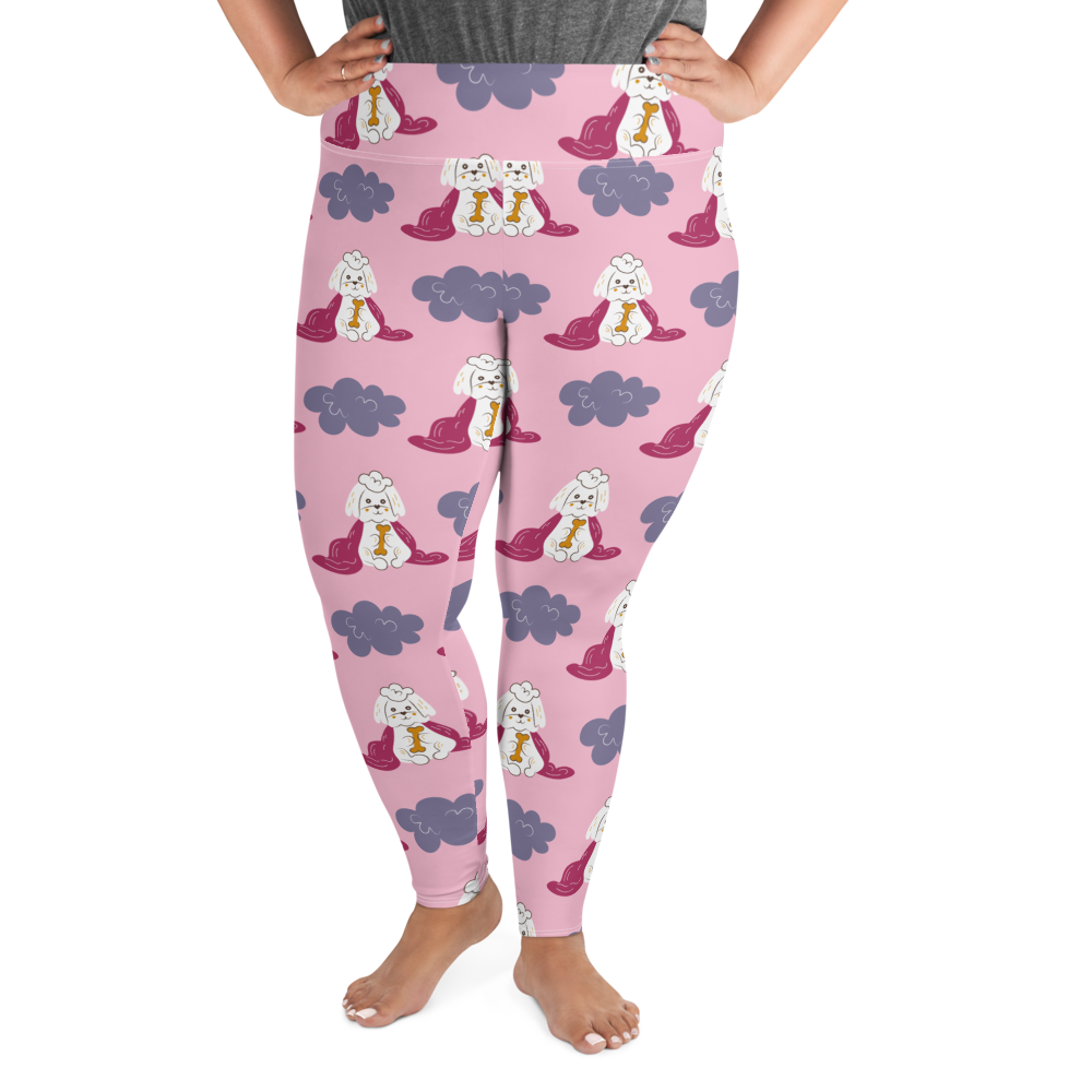 Cozy Dogs | Seamless Patterns | All-Over Print Plus Size Leggings - #10