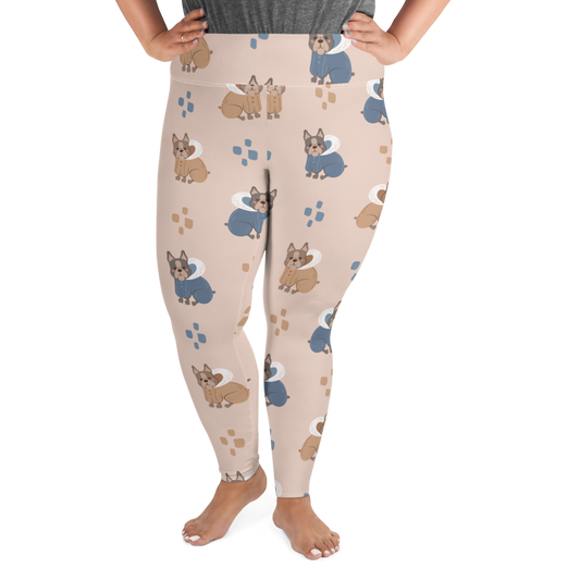 Cozy Dogs | Seamless Patterns | All-Over Print Plus Size Leggings - #11