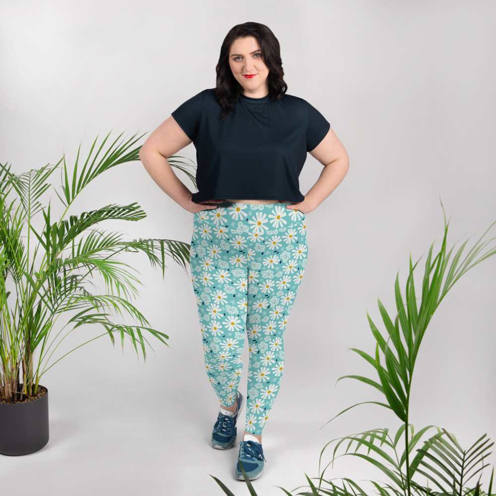 Scandinavian Spring Floral | Seamless Patterns | All-Over Print Plus Size Leggings - #10