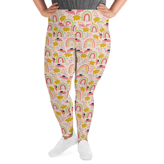 Scandinavian Spring Floral | Seamless Patterns | All-Over Print Plus Size Leggings - #7