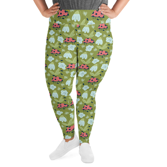 Scandinavian Spring Floral | Seamless Patterns | All-Over Print Plus Size Leggings - #5