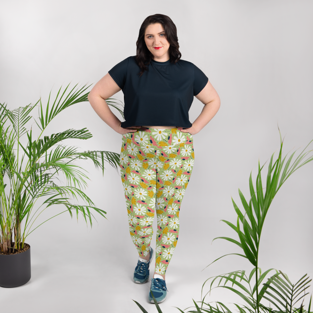Scandinavian Spring Floral | Seamless Patterns | All-Over Print Plus Size Leggings - #4