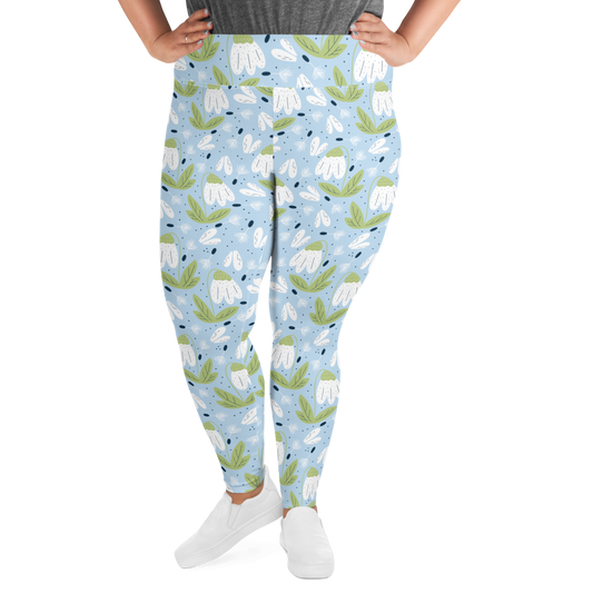 Scandinavian Spring Floral | Seamless Patterns | All-Over Print Plus Size Leggings - #3