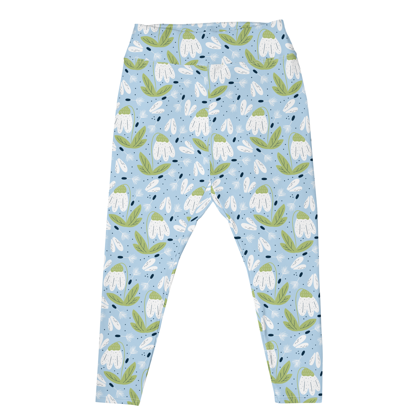 Scandinavian Spring Floral | Seamless Patterns | All-Over Print Plus Size Leggings - #3