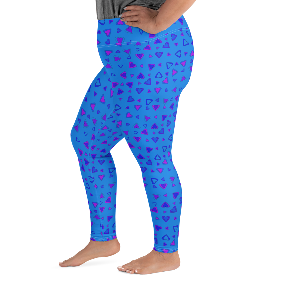 Rainbow Of Hearts | Batch 01 | Seamless Patterns | All-Over Print Plus Size Leggings - #10