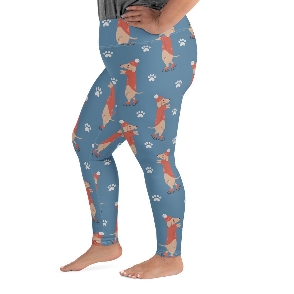 Cozy Dogs | Seamless Patterns | All-Over Print Plus Size Leggings - #6