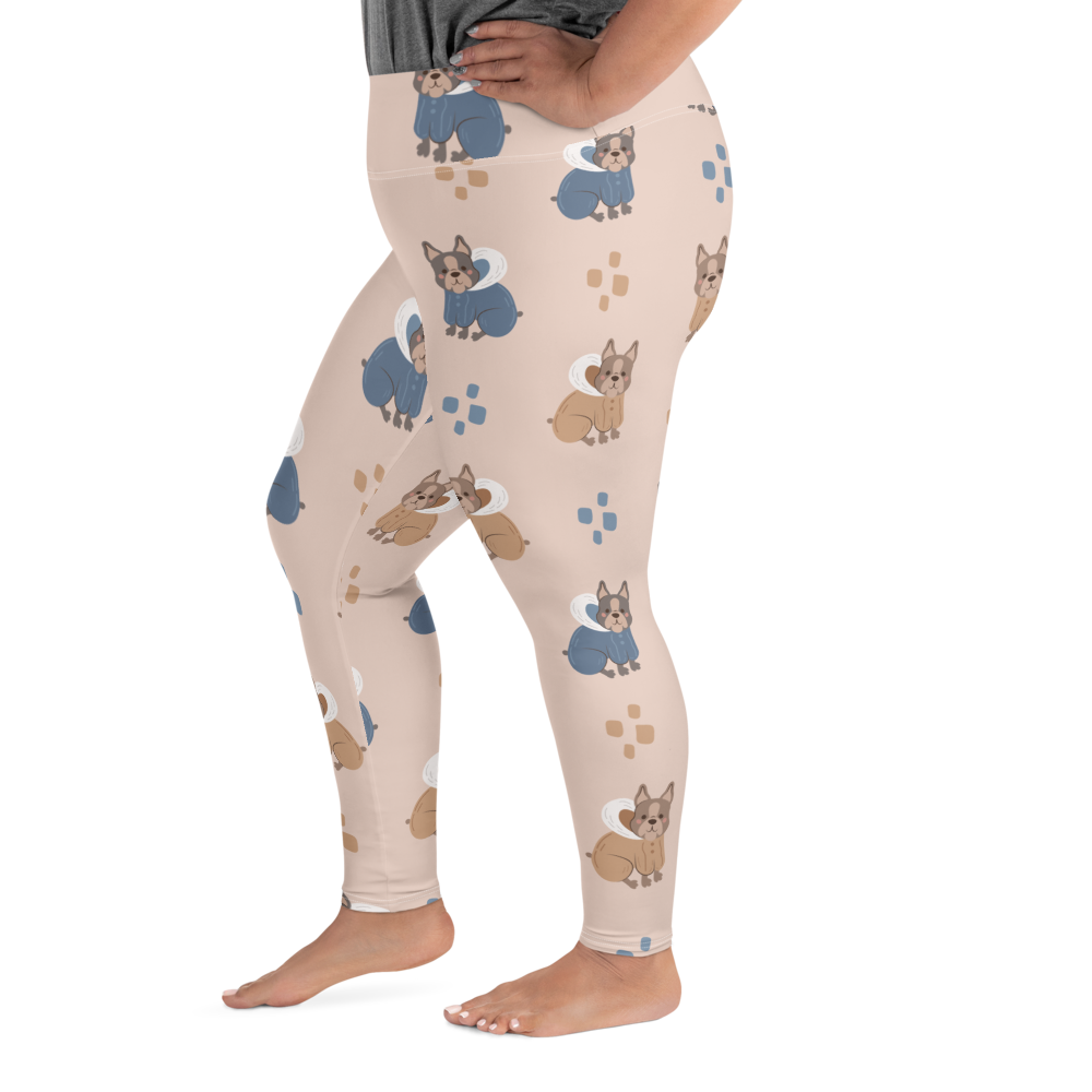 Cozy Dogs | Seamless Patterns | All-Over Print Plus Size Leggings - #11