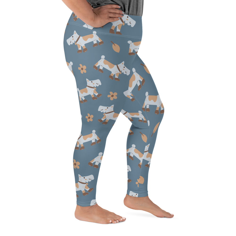 Cozy Dogs | Seamless Patterns | All-Over Print Plus Size Leggings - #2