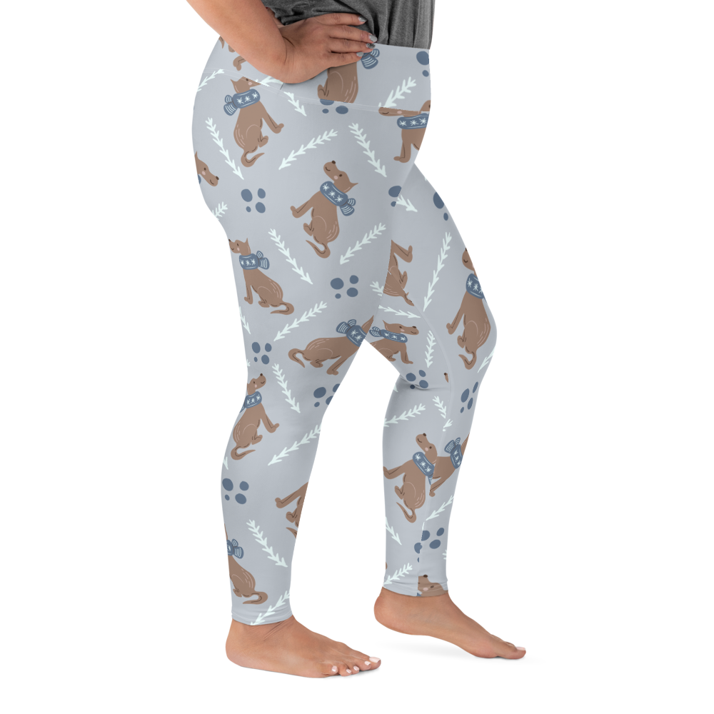 Cozy Dogs | Seamless Patterns | All-Over Print Plus Size Leggings - #4