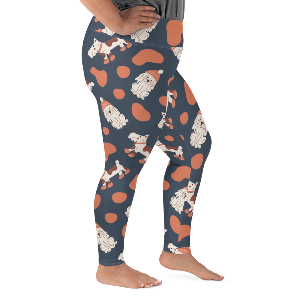 Cozy Dogs | Seamless Patterns | All-Over Print Plus Size Leggings - #5