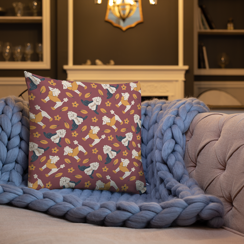 Cozy Dogs | Seamless Patterns | All-Over Print Premium Pillow - #9