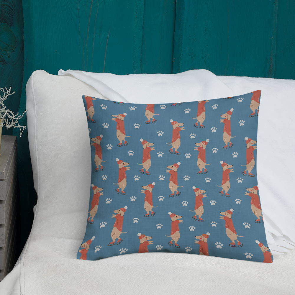 Cozy Dogs | Seamless Patterns | All-Over Print Premium Pillow - #6