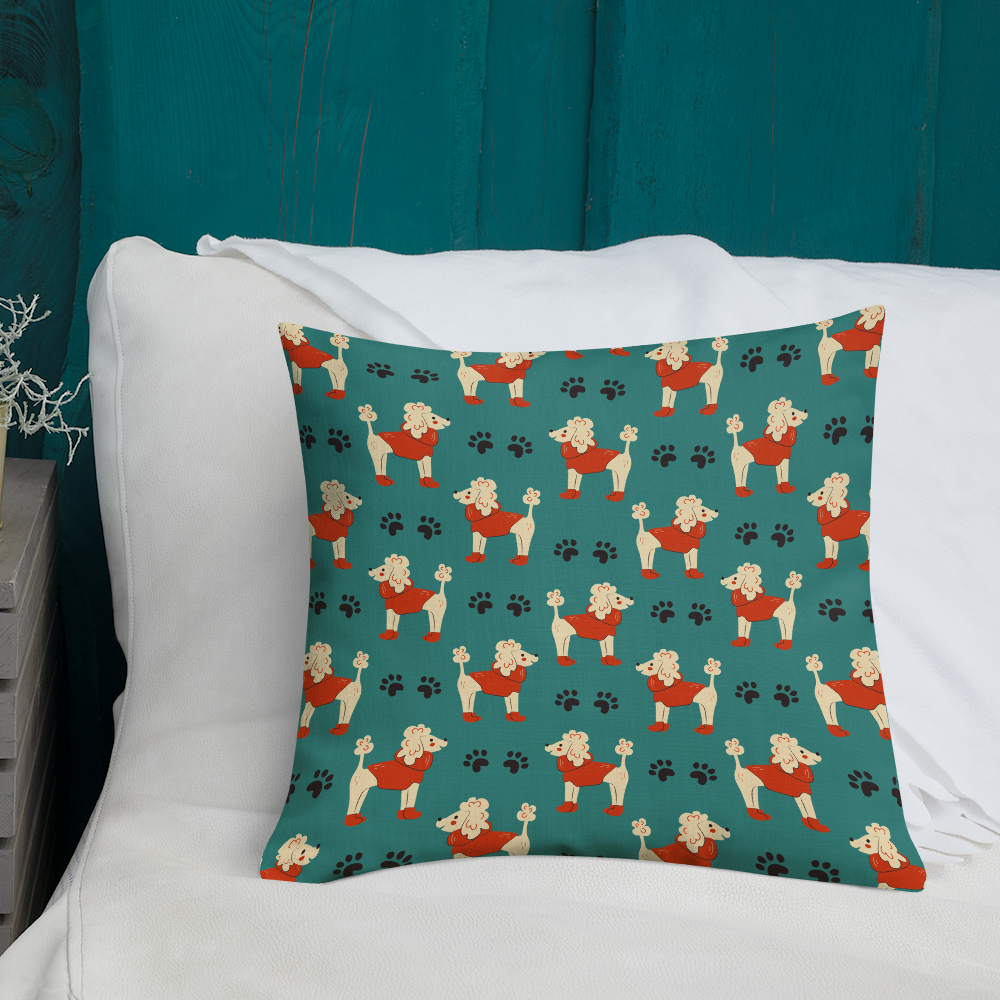 Cozy Dogs | Seamless Patterns | All-Over Print Premium Pillow - #1