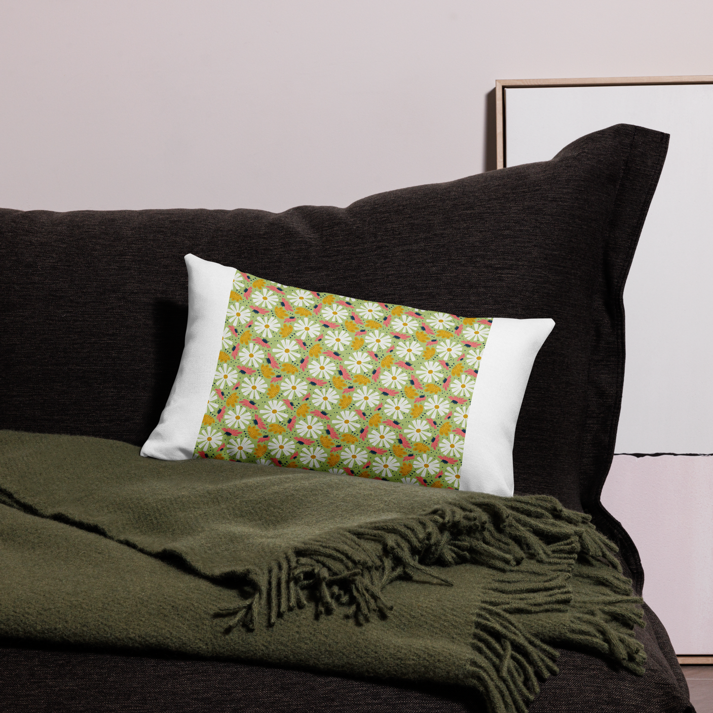 Scandinavian Spring Floral | Seamless Patterns | All-Over Print Premium Pillow - #4
