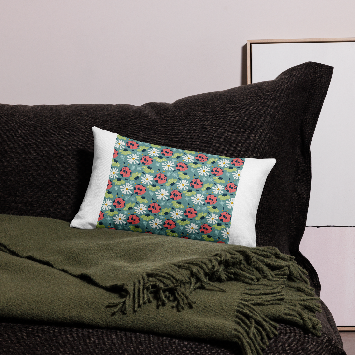 Scandinavian Spring Floral | Seamless Patterns | All-Over Print Premium Pillow - #2