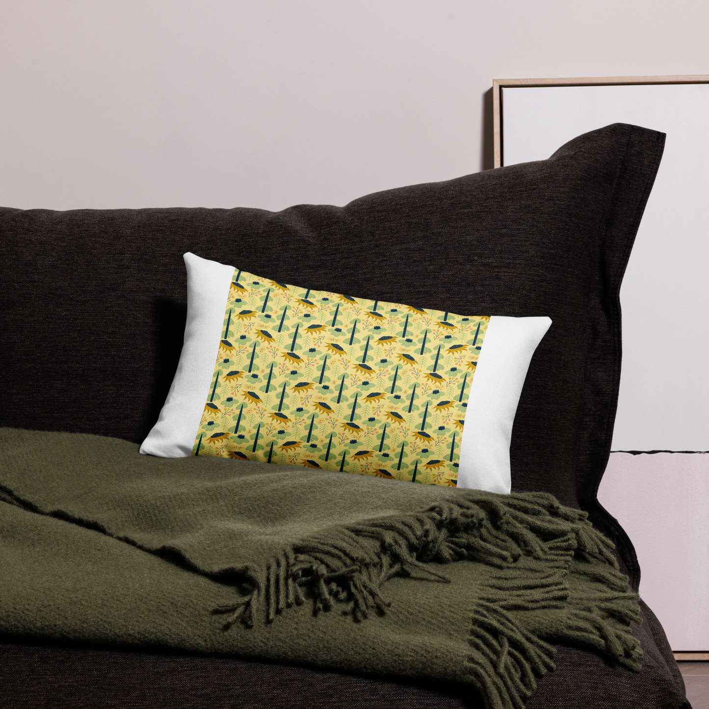 Scandinavian Spring Floral | Seamless Patterns | All-Over Print Premium Pillow - #1