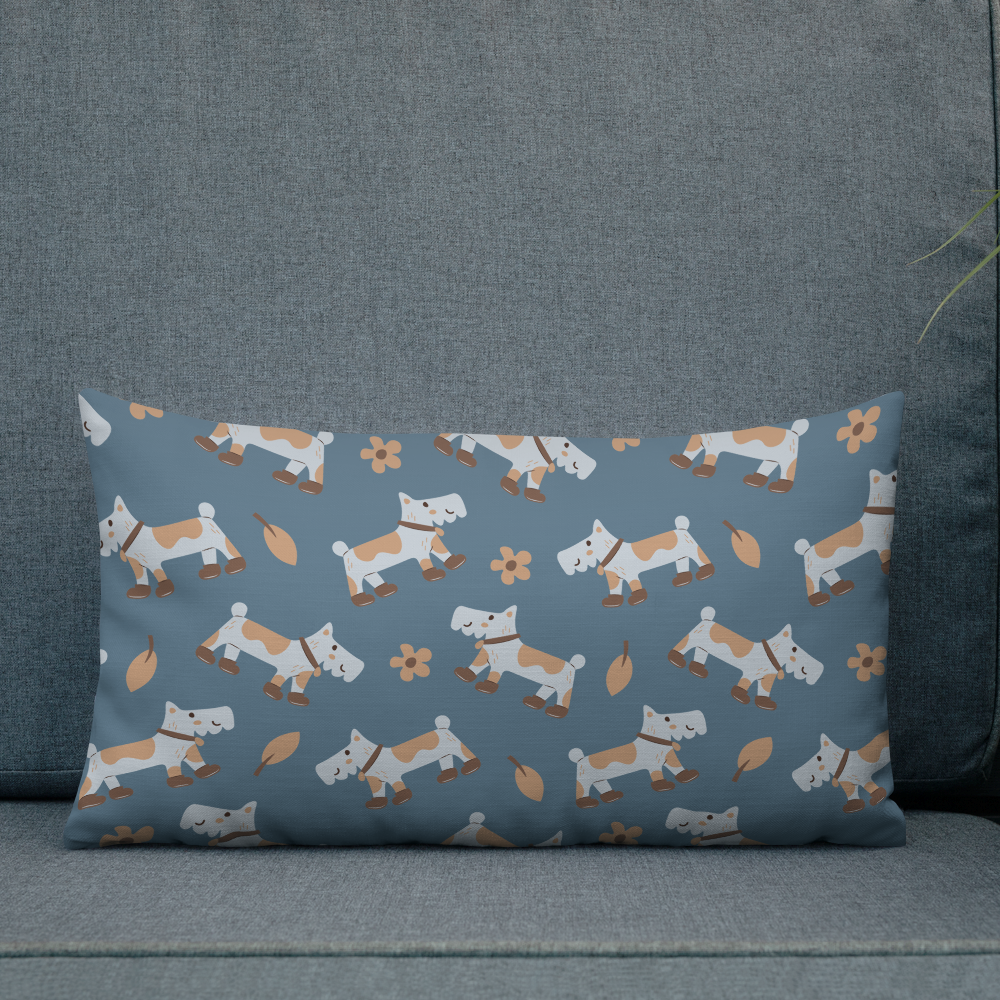Cozy Dogs | Seamless Patterns | All-Over Print Premium Pillow - #2