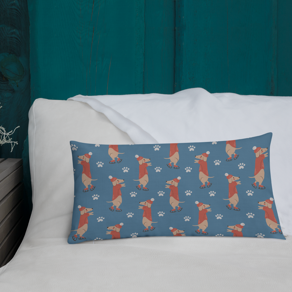 Cozy Dogs | Seamless Patterns | All-Over Print Premium Pillow - #6