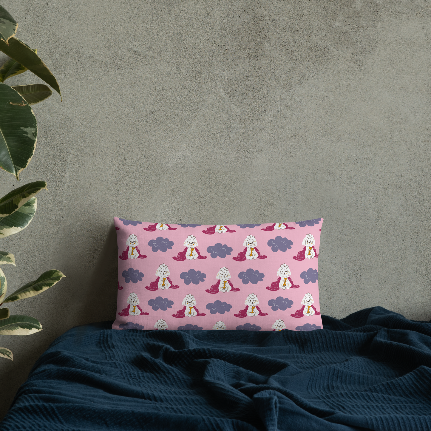Cozy Dogs | Seamless Patterns | All-Over Print Premium Pillow - #10