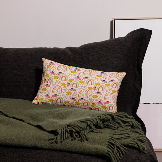 Scandinavian Spring Floral | Seamless Patterns | All-Over Print Premium Pillow - #7