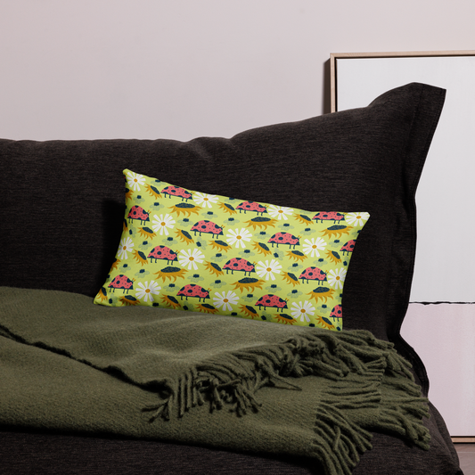 Scandinavian Spring Floral | Seamless Patterns | All-Over Print Premium Pillow - #6