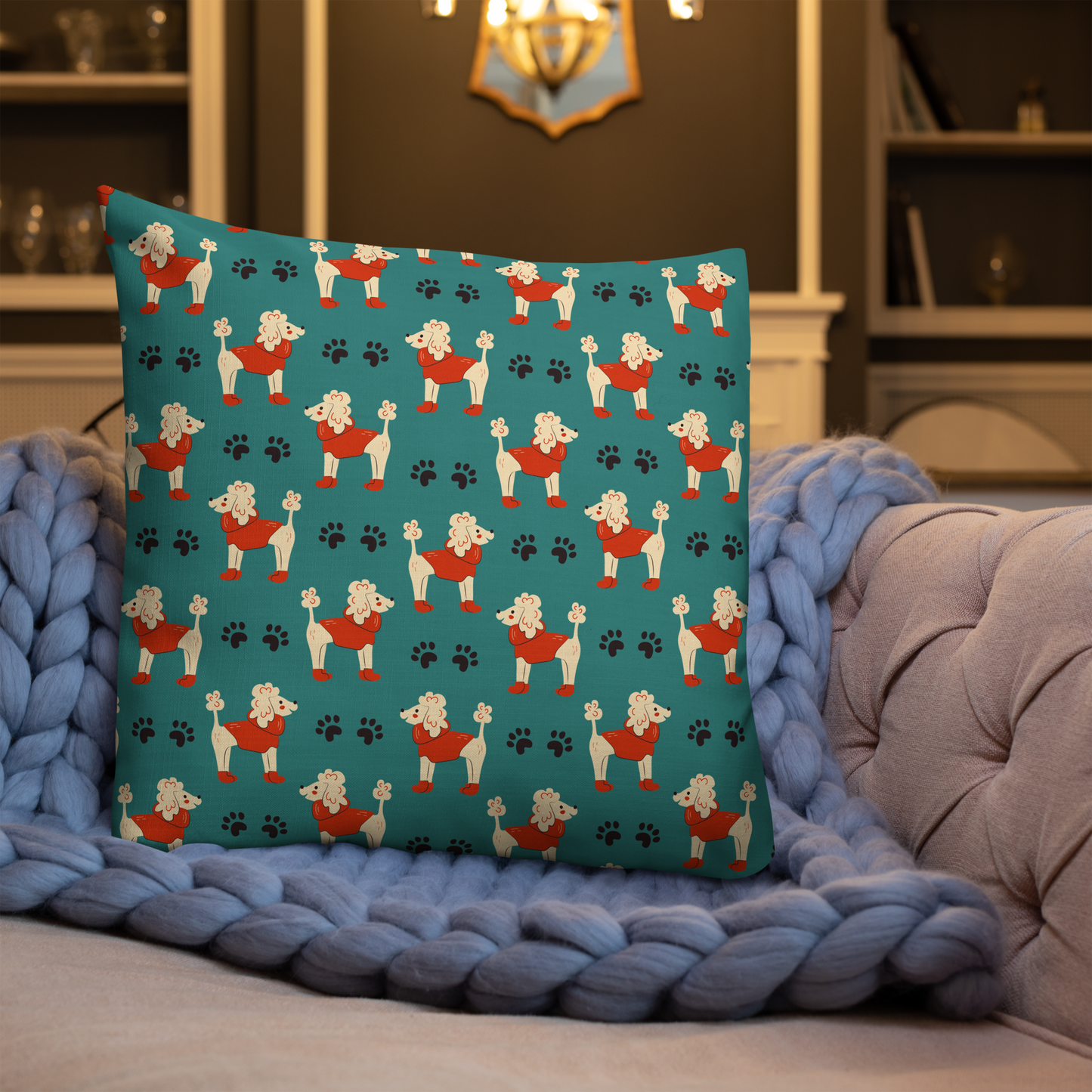 Cozy Dogs | Seamless Patterns | All-Over Print Premium Pillow - #1