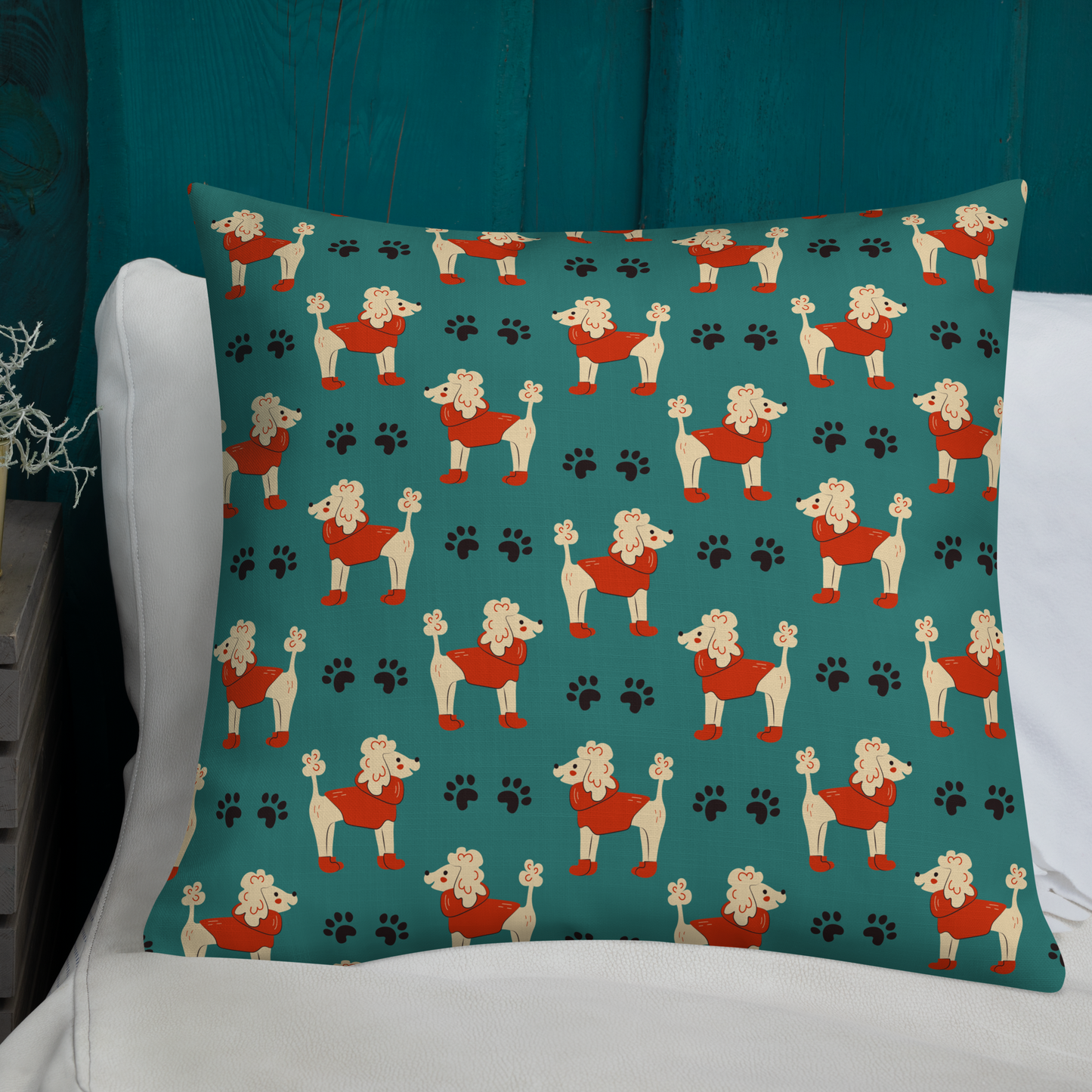 Cozy Dogs | Seamless Patterns | All-Over Print Premium Pillow - #1