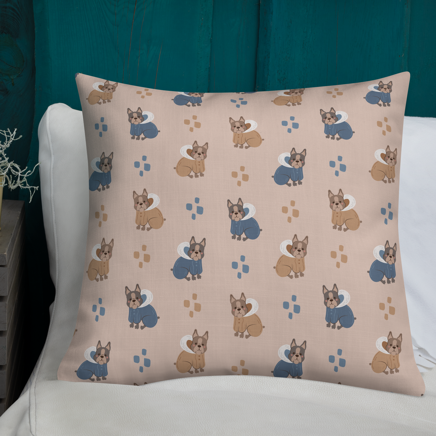 Cozy Dogs | Seamless Patterns | All-Over Print Premium Pillow - #11