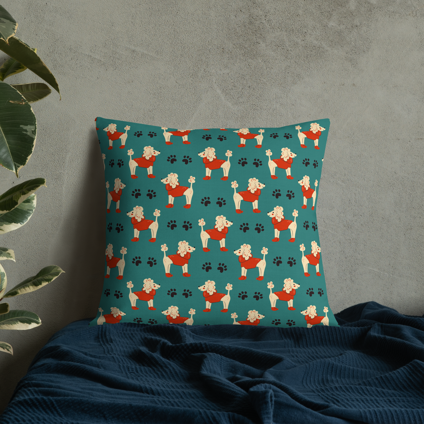 Cozy Dogs | Seamless Patterns | All-Over Print Premium Pillow - #1