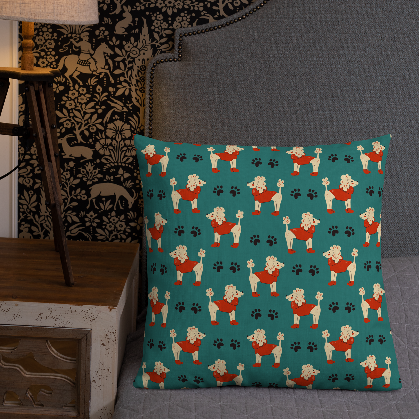 Cozy Dogs | Seamless Patterns | All-Over Print Premium Pillow - #1