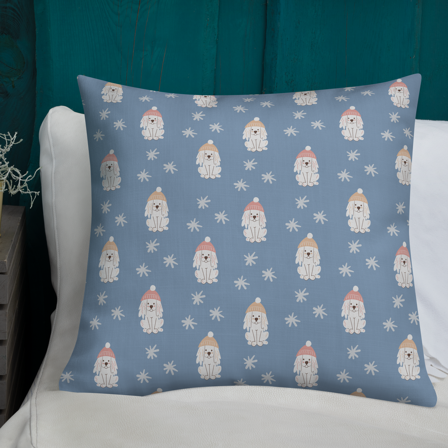 Cozy Dogs | Seamless Patterns | All-Over Print Premium Pillow - #3