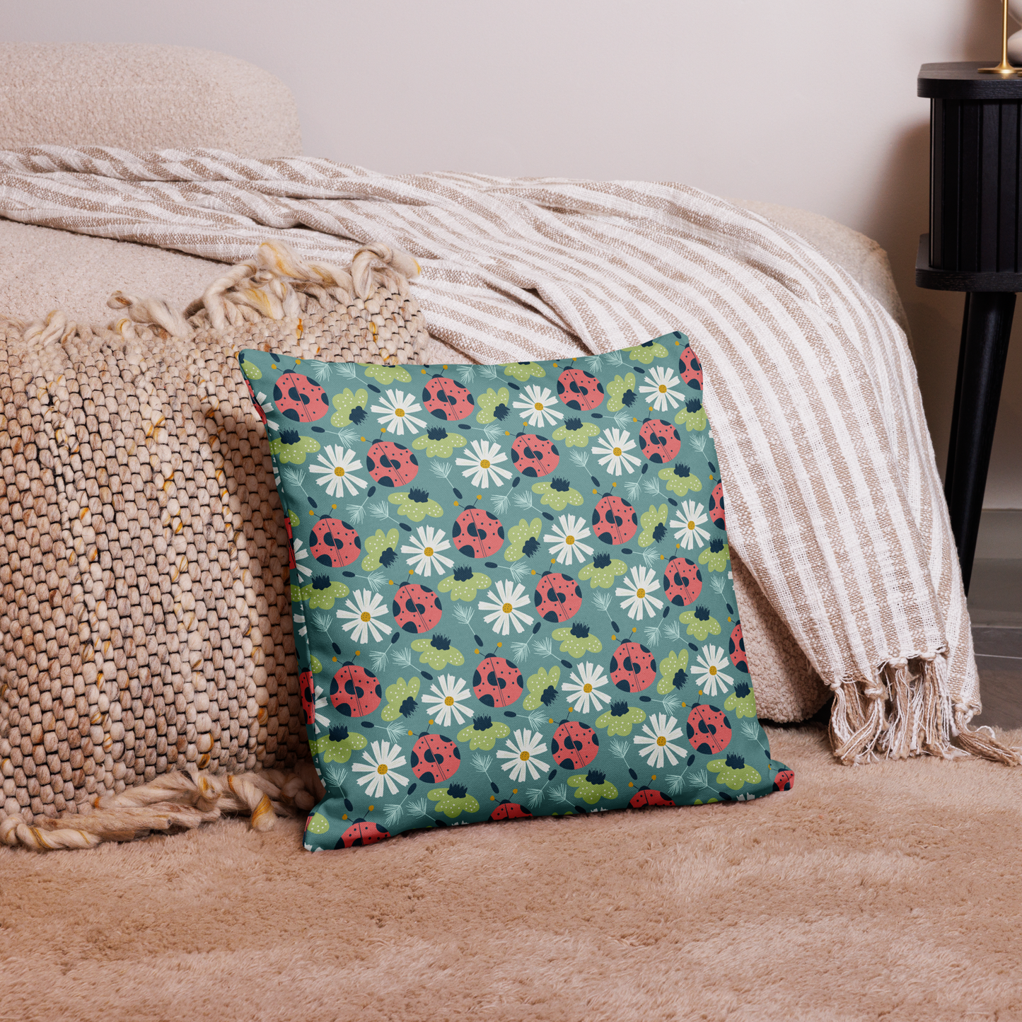 Scandinavian Spring Floral | Seamless Patterns | All-Over Print Premium Pillow Case - #2
