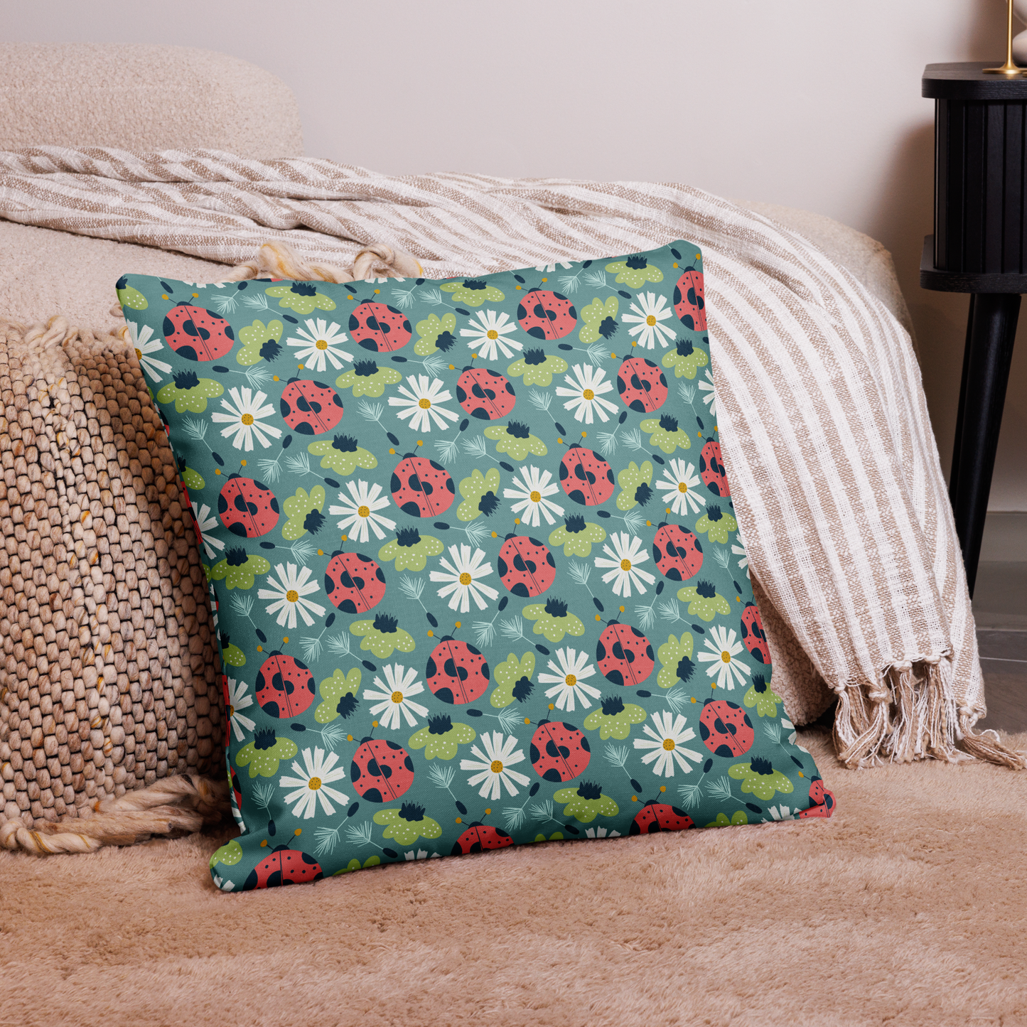 Scandinavian Spring Floral | Seamless Patterns | All-Over Print Premium Pillow Case - #2