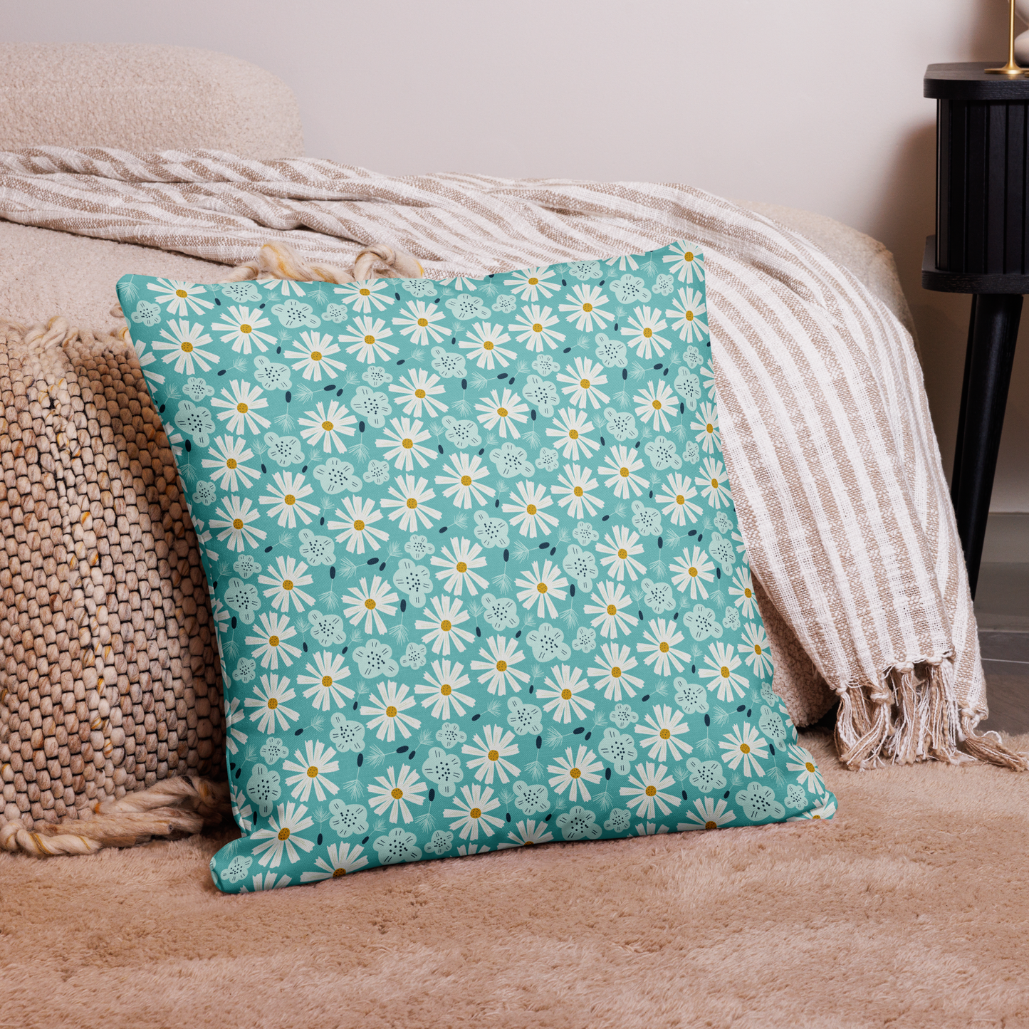 Scandinavian Spring Floral | Seamless Patterns | All-Over Print Premium Pillow Case - #10