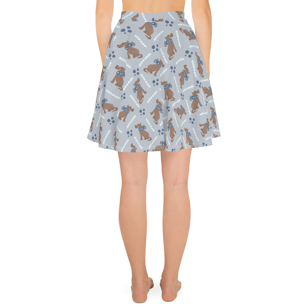 Cozy Dogs | Seamless Patterns | All-Over Print Skater Skirt - #4