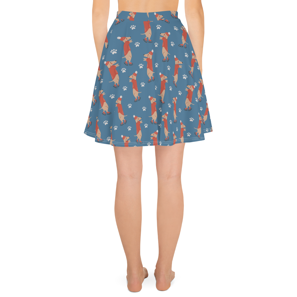 Cozy Dogs | Seamless Patterns | All-Over Print Skater Skirt - #6