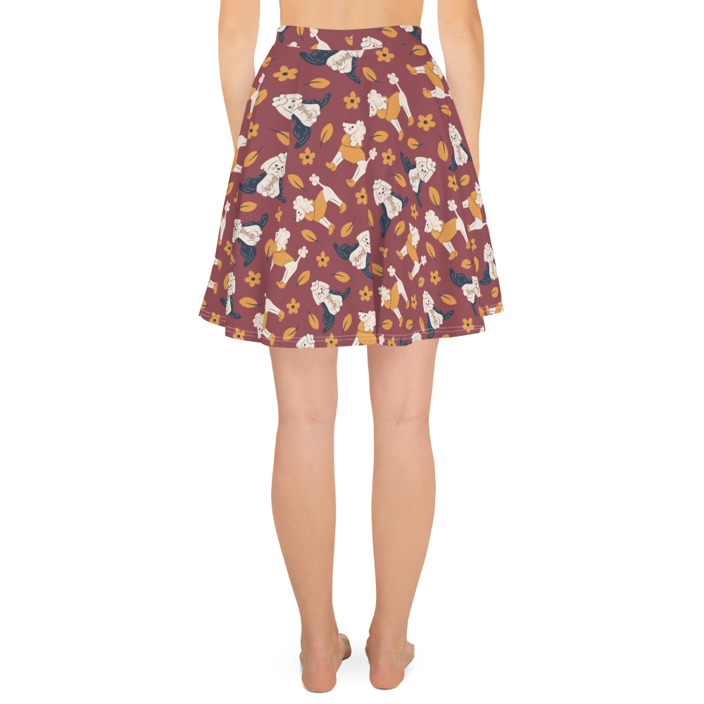 Cozy Dogs | Seamless Patterns | All-Over Print Skater Skirt - #9