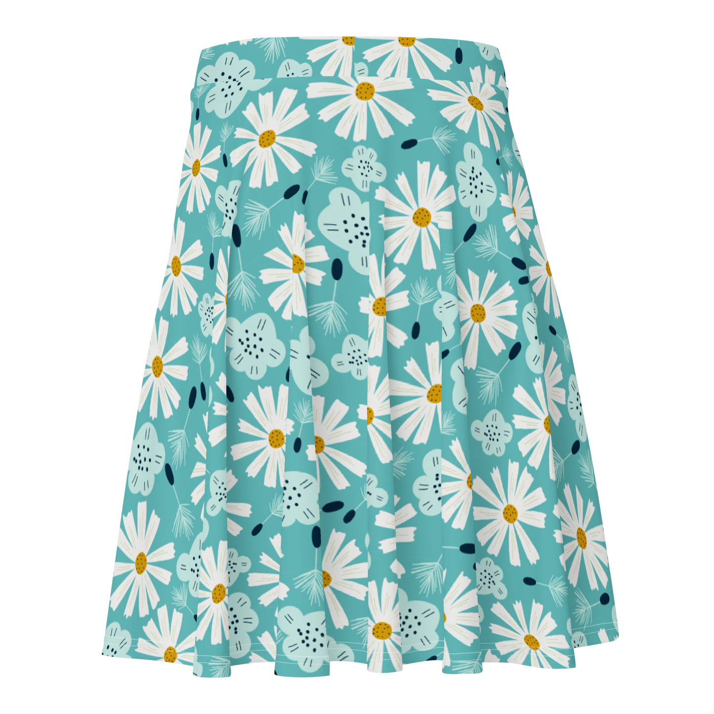 Scandinavian Spring Floral | Seamless Patterns | All-Over Print Skater Skirt - #10