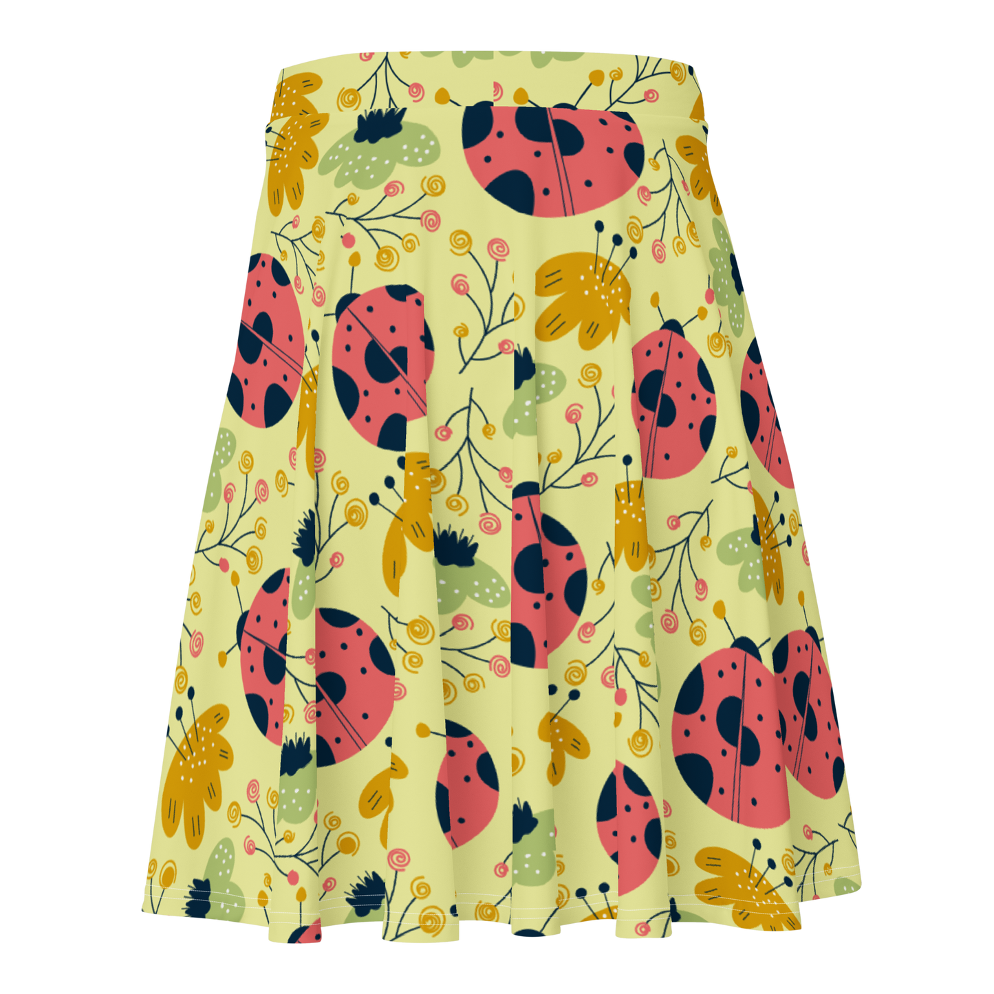 Scandinavian Spring Floral | Seamless Patterns | All-Over Print Skater Skirt - #9