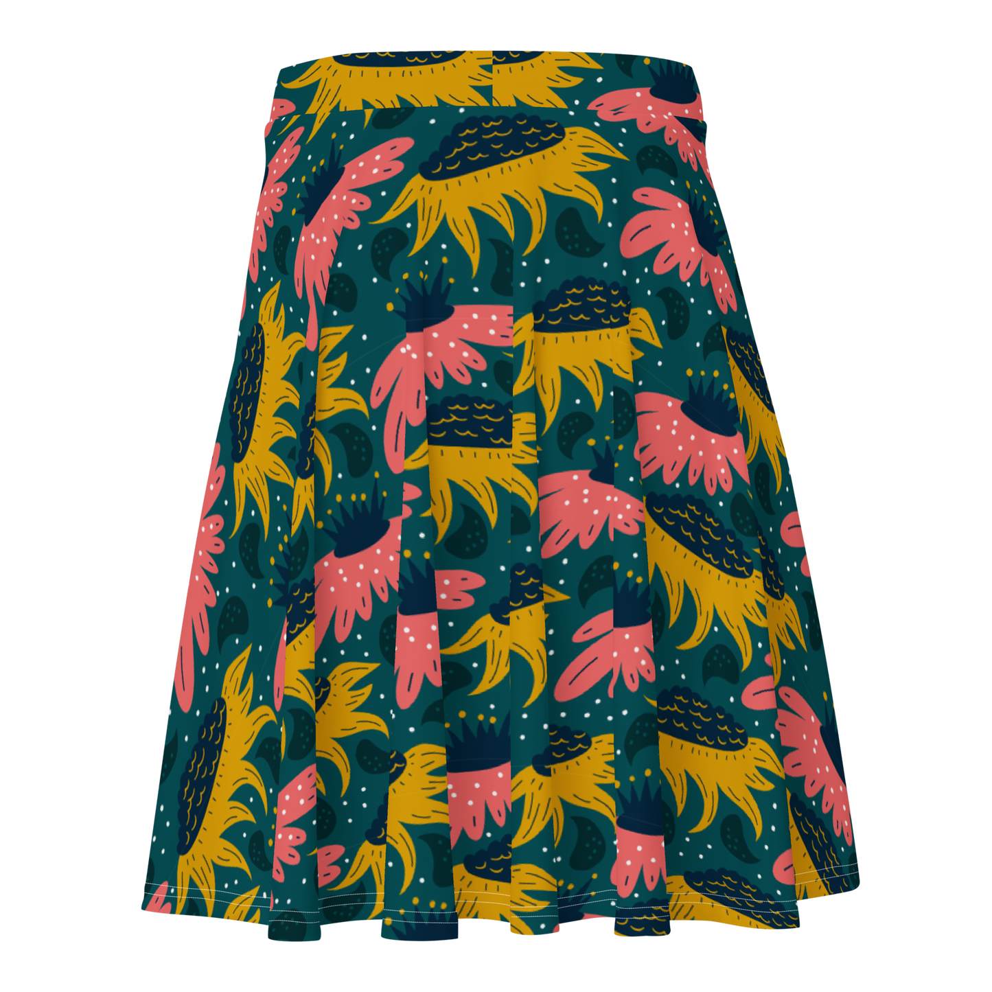 Scandinavian Spring Floral | Seamless Patterns | All-Over Print Skater Skirt - #8