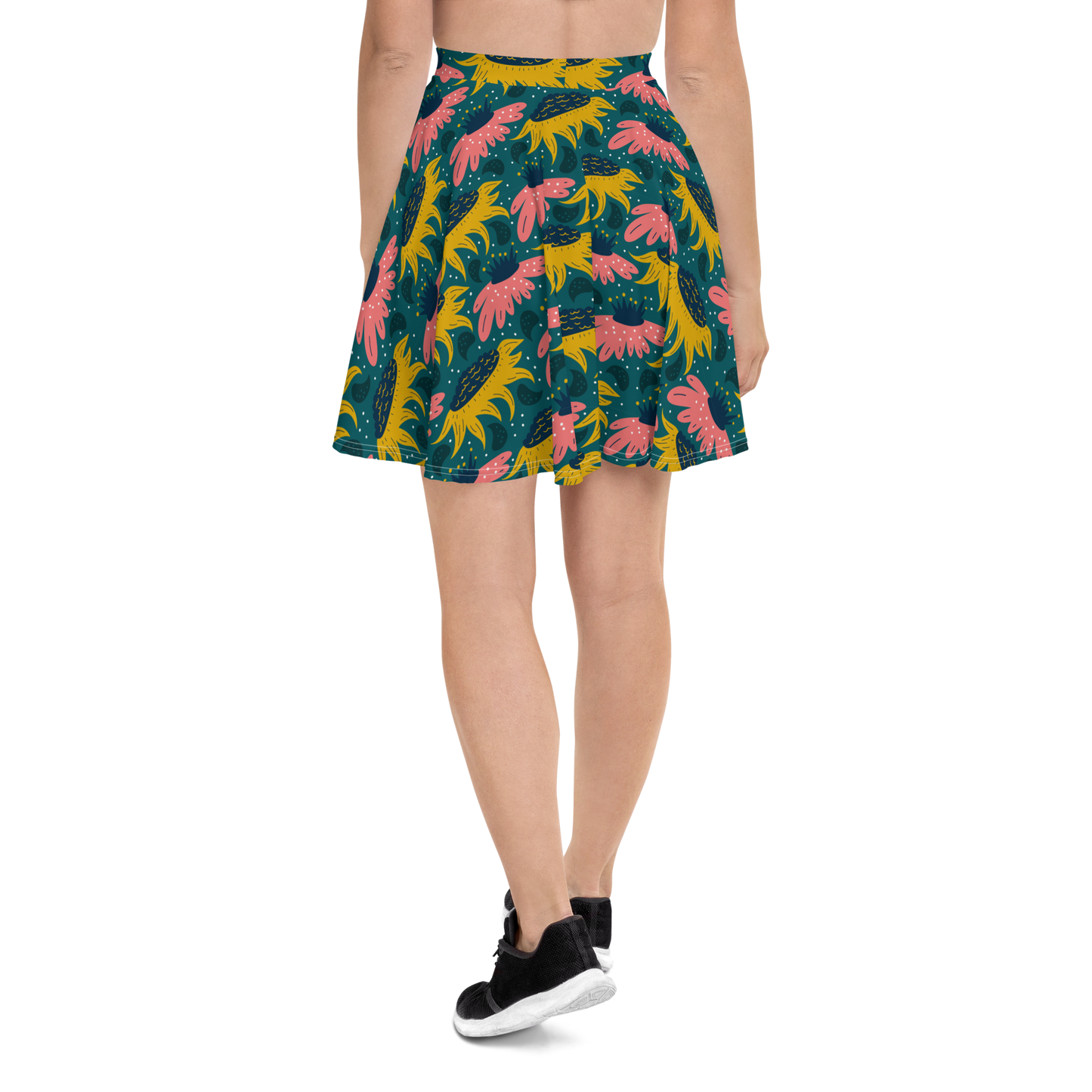 Scandinavian Spring Floral | Seamless Patterns | All-Over Print Skater Skirt - #8