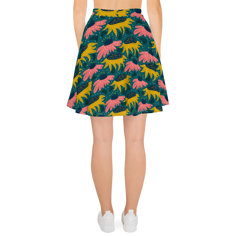 Scandinavian Spring Floral | Seamless Patterns | All-Over Print Skater Skirt - #8