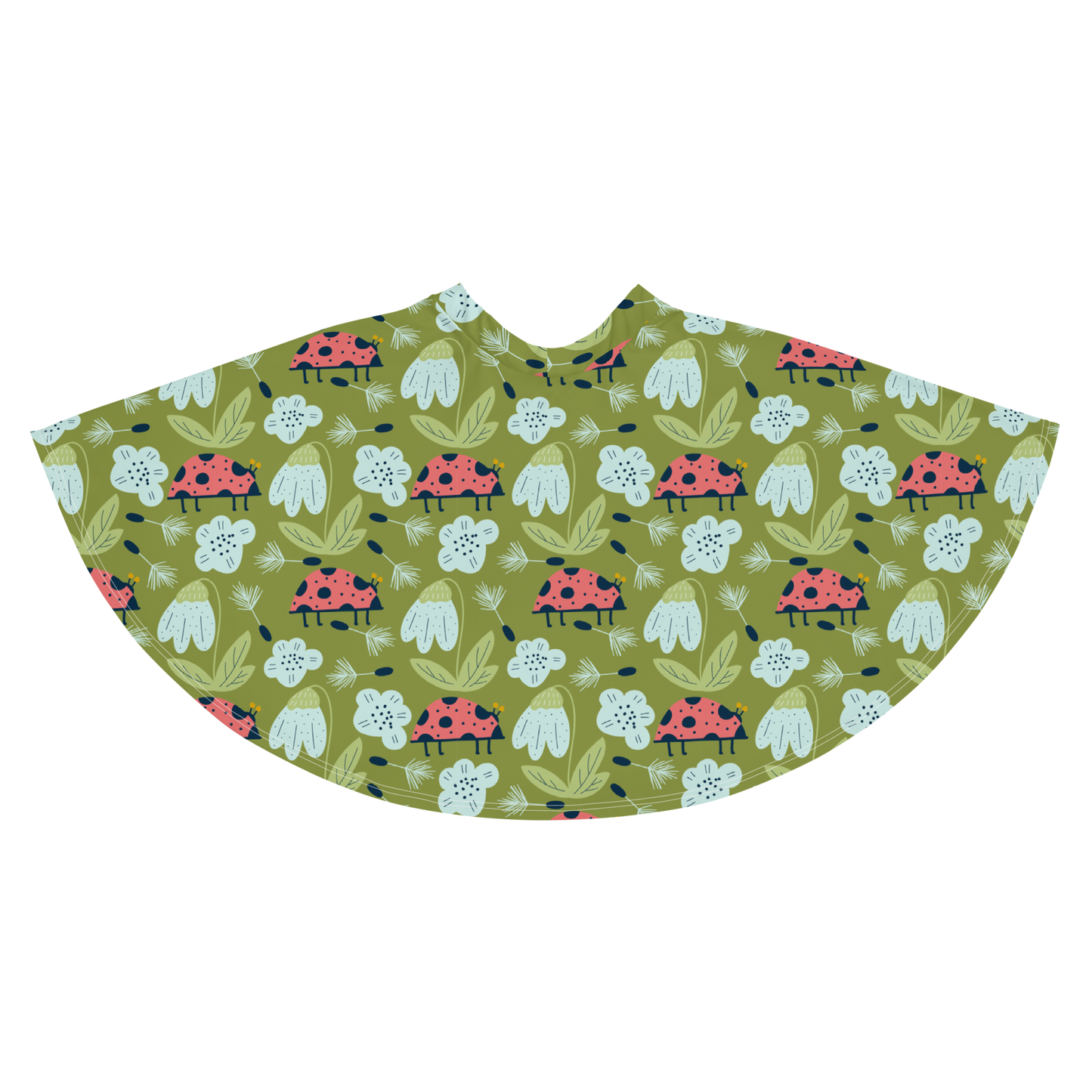 Scandinavian Spring Floral | Seamless Patterns | All-Over Print Skater Skirt - #5