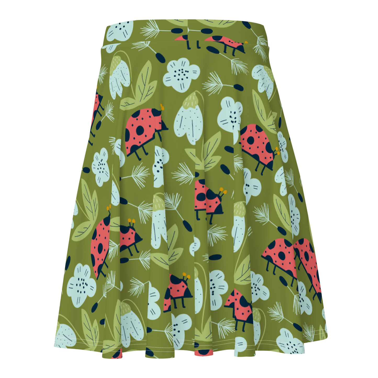 Scandinavian Spring Floral | Seamless Patterns | All-Over Print Skater Skirt - #5