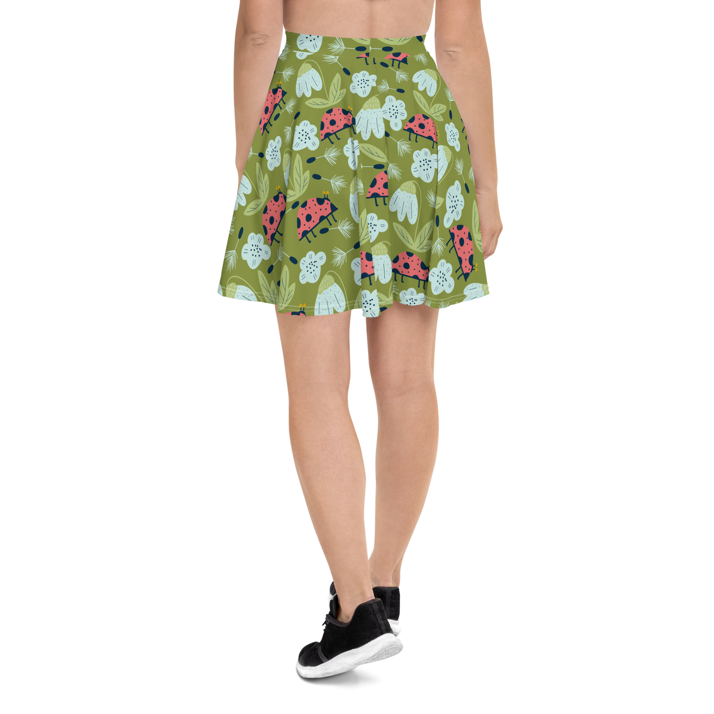 Scandinavian Spring Floral | Seamless Patterns | All-Over Print Skater Skirt - #5