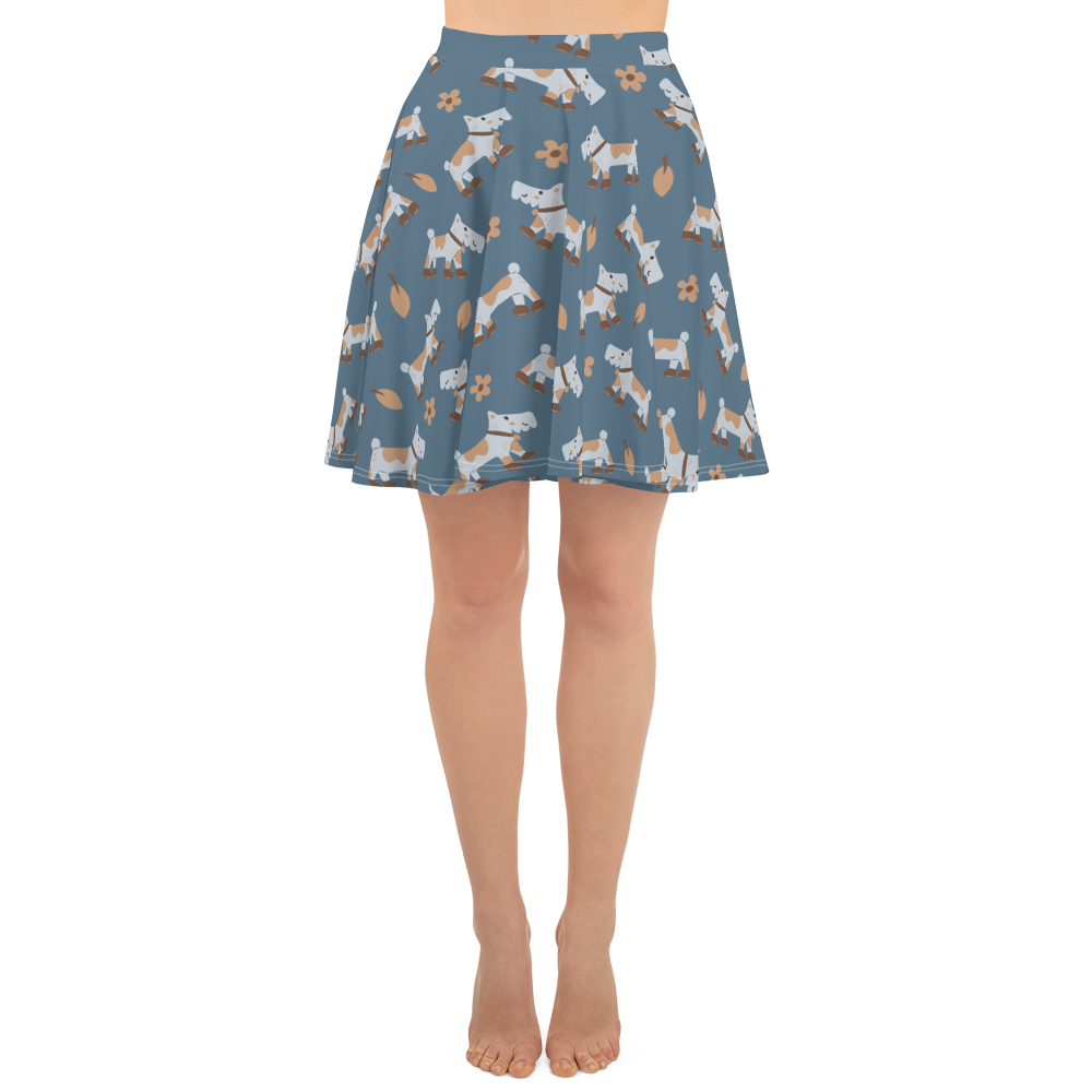 Cozy Dogs | Seamless Patterns | All-Over Print Skater Skirt - #2